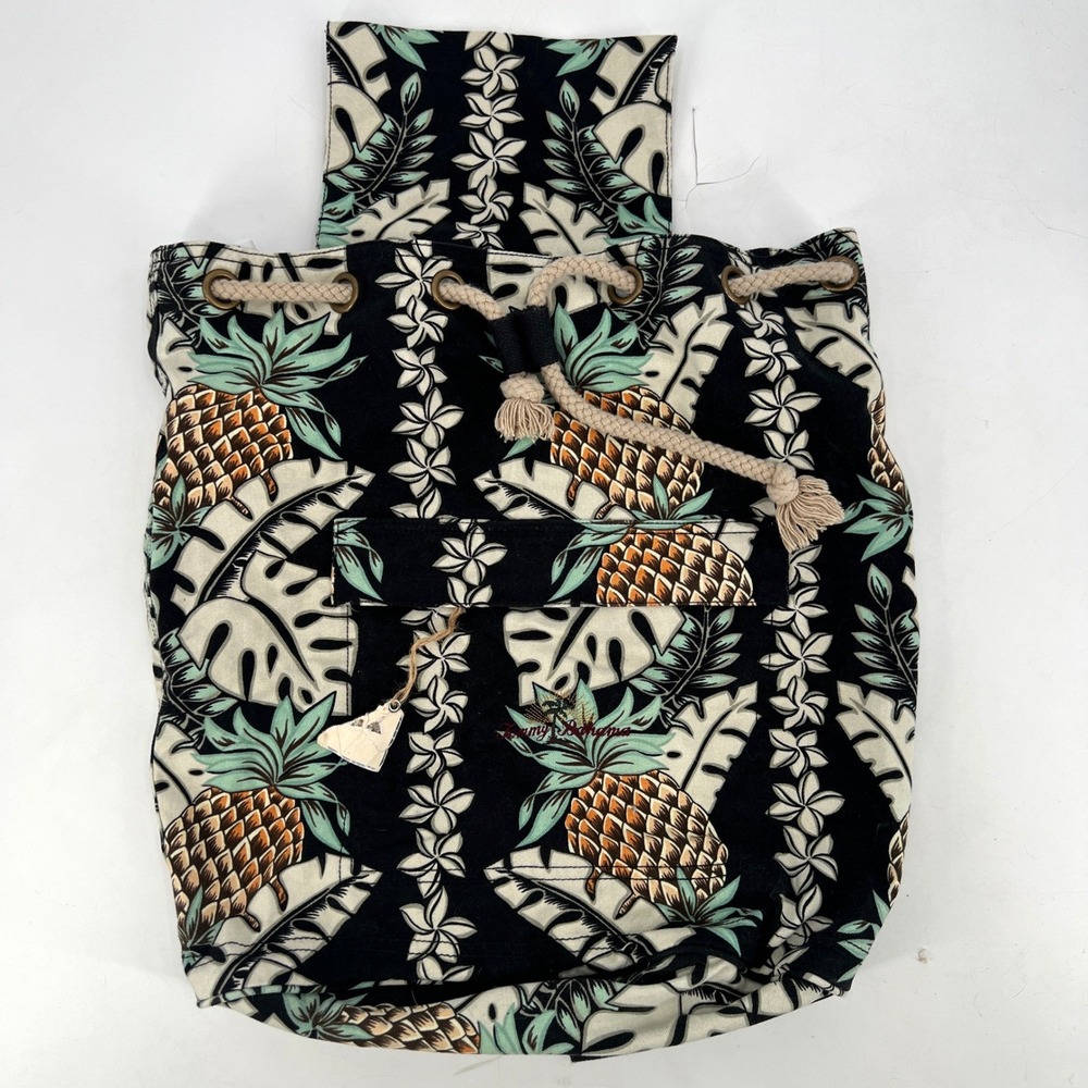 Tommy Bahama Drawstring Backpack Pineapple Hawaii… - image 4
